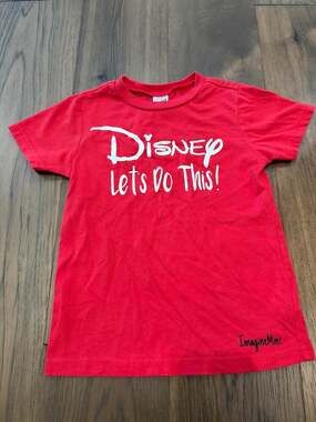 Kavio! Disney Let's Do This! Red Toddler T-Shirt